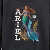 Women's - Disney - Ariel in Water Lightweight French Terry Wide Neck Long Sleeve Shirt - 2 of 4