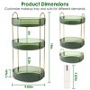 3 Tier Rotating Makeup Organizer 360° Spinning Perfume Cosmetic Storage Tray 55LBS Load Countertop Shelves for Lotion Lipstick - 2 of 4
