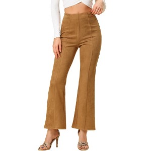 INSPIRE CHIC Women's Casual High Waist Wide Legs Bell Bottom Flared Long Pants - 1 of 4