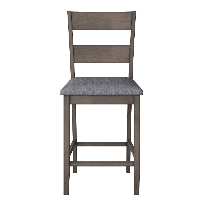 Set of 2 Tuscany Counter Height Dining Chair Washed Gray - CorLiving, 4 of 15