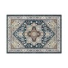 Modern Washable Area Rug for Living Room, Vintage Throw Soft Rug with Non Slip Backing, Low Pile Stain Resistant Indoor Carpet for Home - 2 of 4