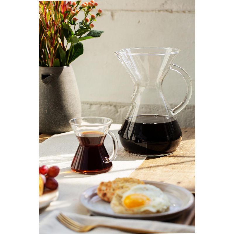Chemex Pour-Over Glass Coffeemaker - Glass Handle Series - 8-Cup - Exclusive Packaging, 3 of 6