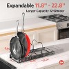 Organizer under Cabinet 12 Adjustable Dividers Storage for Cookie Sheets, Cutting Boards & Lid Cookware - 3 of 4