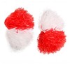 HalloweenCostumes.com One Size   Grease Rydell High Cheerleader Pompoms, White/Red - 3 of 3