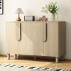 4-Door Sideboard with Adjustable Shelves, Buffet Storage Cabinet, Console Table for Dining Room, Entryway, Kitchen-Maison Boucle - 2 of 4