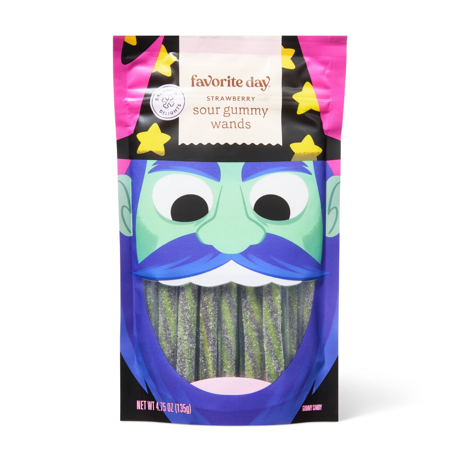 Halloween Witch's Wands Sour Dusted Licorice Candy Sticks - 4.75oz - Favorite Day™
