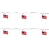 Northlight American Flag Patio Light Set - 7.5' White Wire - 10ct - 4 of 4