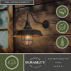 VAXCEL Dorado 1 Light Dusk to Dawn Bronze Farmhouse Outdoor Wall Barn Lantern Clear Glass - 3 of 4