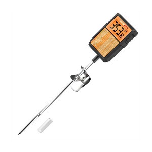 ThermoPro TP510W Waterproof Digital Candy Thermometer with Pot Clip, 8" Long Probe Instant Read for Yogurt and Candy Making, Oil Deep Frying - 1 of 4