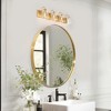 LNC Charm Gold and Glass Globe Modern/Contemporary Vanity Lights, 2 Light/ 3 Light/4 Light - 4 of 4