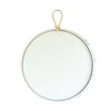 Round White Cottage Floral Wall Mirror Glass & Metal by Foreside Home & Garden - 4 of 4