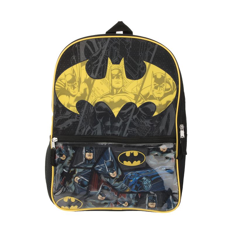 Youth Batman 4pc Backpack and Lunch Set for boys, 2 of 7