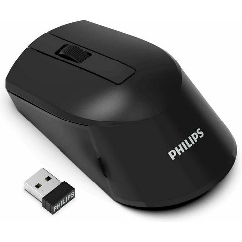 PHILIPS Wireless Mouse, Ergonomic Design, High-Definition Optical Tracking, Long Battery Life, Durable Buttons, Windows/Mac Compatible - image 1 of 4