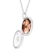 Girls' Round Shaped Photo Sterling Silver Locket Necklace - In Season Jewelry - image 2 of 4