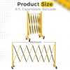 Expandable Metal Barricade, Adjustable Safety Barrier with Wheels, Folding Traffic Fence for Crowd Control, Portable & Heavy-Duty Construction Gate - 2 of 4