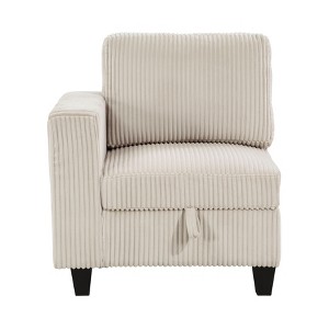 NicBex Corduroy Accent Chair with 1 Arm,Upholstered Living Room Chairs with Hidden Storage,Modern Armchair,Accent Chairs for Living Room - 1 of 4