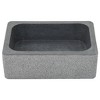 vidaXL Sink 17.7 in.x11.8 in.x5.9 in. Riverstone Black - 4 of 4