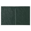 vidaXL Green Sidewall with Zipper for Party Tent- 2 pcs, Water and UV Resistant PE Material, Easy to Install with Hook and Loop Fasteners - 3 of 4