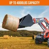 TROPOW Heavy-Duty Bale Spear Attachment (4000LB Capacity) – Red/Black Double Spear Set for Skid Steer & Bobcat Tractors - 2 of 4