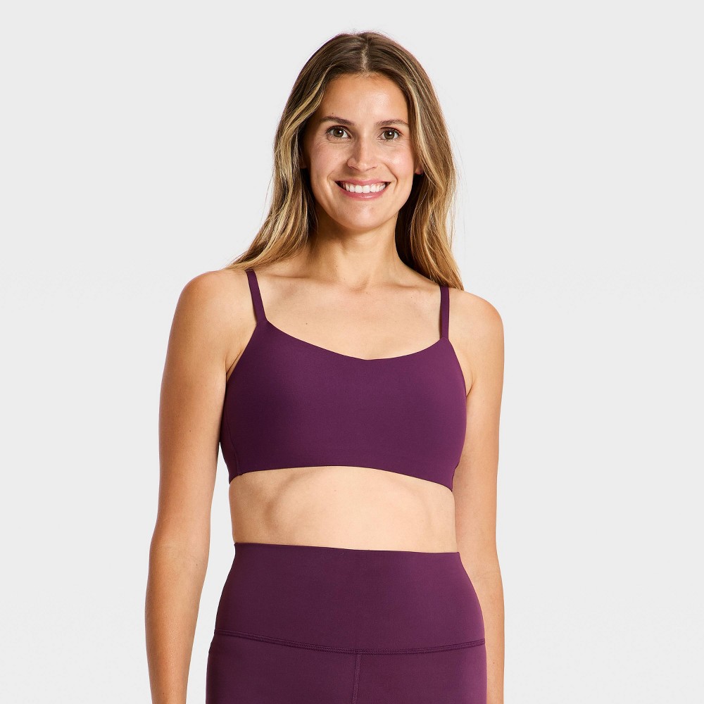 Women's Everyday Soft Light Support Bra - All In Motion™ Dark Purple L