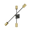 Z-Lite Calumet 4 - Light Wall Light in  Matte Black/Olde Brass - 3 of 4