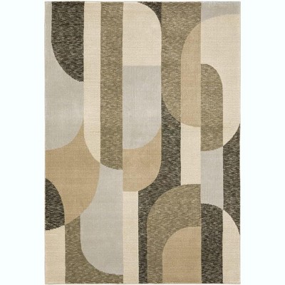 Oriental Weavers Strada STR02 Brown/ Beige Indoor Area Rug - 5'3" x 7'3"