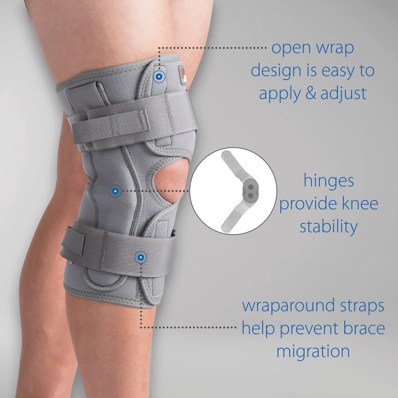 Swede-O Thermal Vent Open Wrap ROM Hinged Knee Brace, 2 of 7