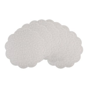 REGALWOVEN PU Heat Resistant Wipeable Placemats 15" x 15" 6 Pcs - 1 of 4