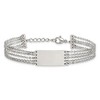 Chisel Stainless Steel Polished Multi Strand 6.5" ID Bracelet with .75" Extension - 4 of 4