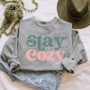 Simply Sage Market Women's  Garment Dyed Graphic Sweatshirt Stay Cozy Snowflake - 3 of 3