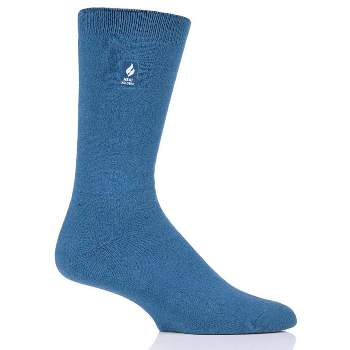 Heat Holders® Men's ULTRA LITE™ Socks | Thermal Yarn | Lightweight Winter Socks Tight Fit Shoes | Warm + Soft, Hiking, Cabin, Cozy at Home Socks | 3X Warmer Than Cotton