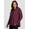 RBX Active Women's Buttery Soft Stretch Jersey Crewneck Long Sleeve Tunic Top with Thumbholes - 3 of 4