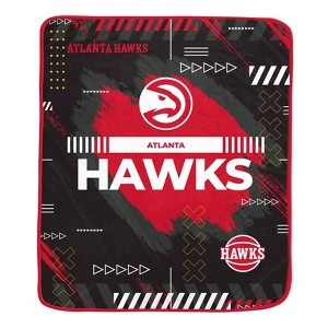 NBA Atlanta Hawks 50"x60" Game Tech Ultra Soft Blanket - 1 of 2