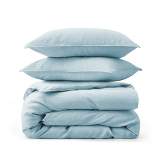 Peace Nest Linen Duvet Cover and Pillow Sham Set