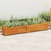 vidaXL Garden Raised Bed, Acacia Wooden Planter for Flowers and Plants, Brown - 2 of 4