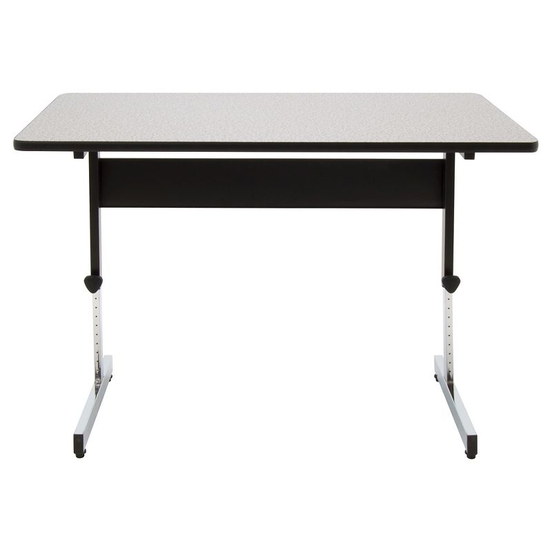 47.5&#34; Canvas &#38; Color Adjustable All Purpose Desk Black/Gray - Calico Designs, 1 of 8