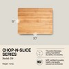 John Boos Small Chop-N-Slice Maple Wood Cutting Board for Kitchen, Reversible Edge Grain Square Butcher Boos Block - 2 of 4