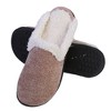Roxoni Women's Memory Foam House Fleece Trim Knit Sweater Slipper - 2 of 4