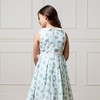 Hope & Henry Heirloom Girls' Linen Sleeveless Peter Pan Collar Tea Dress with Waist Sash, Kids - 4 of 4