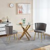 NicBex Accent Chair Living Room Chair with Golden Legs Set of 2 Comfy Chair with Comfortable Backrest for Dining Room - 2 of 4
