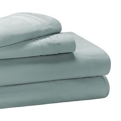 650-thread Count Cotton Deep Pocket Sheet Set, King, Teal - Blue Nile ...