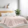 Puredown Ultra-Lightweight White Down Blanket, Soft Bed Cover For All Season - 2 of 4