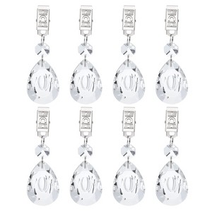 Unique Bargains Metal Outdoor Garden Decorative Tablecloth Weight Clips 8 Pcs - 1 of 4