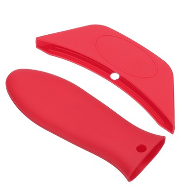 Unique Bargains Silicone Hot Assist Frying Cookware Pan Pot Handle Holders 2 Pcs