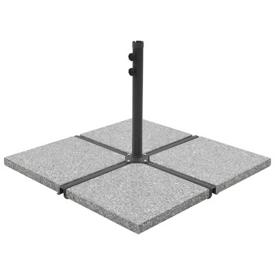 vidaXL Parasol Base Weight Grey Granite Large Heavy Weight Endurance