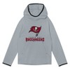 NFL Tampa Bay Buccaneers Boys' Gray Performance Hooded Sweatshirt - 2 of 3
