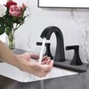 PAGED Widespread Bathroom Faucets 2 Handle Bathroom Sink Faucet Vanity Basin Faucet with Drain Assembly - 3 of 4