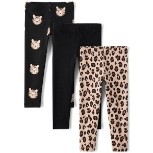 The Children's Place Baby Girls Print Leggings 3-Pack - 1 of 3