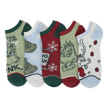 The Grinch Tonal Colors Adult Ankle Socks (Pack of 5)