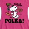 Girls' - Peanuts - You Had Me At Polka Fit & Flair Cap Sleeve Dress - 2 of 4